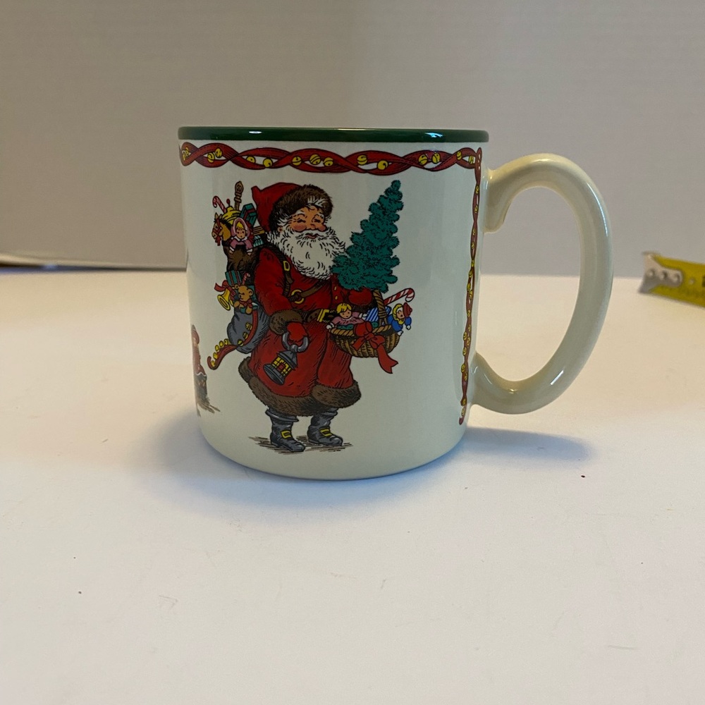 Vintage Christmas Mug Kris Kringle 1991 Potpourri Press No Chips Or Cracks